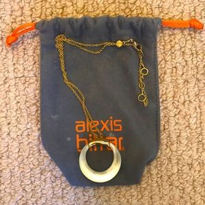 Alexis Bittar Gold Circle Necklace